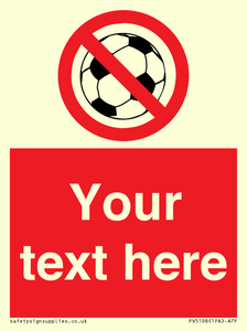 Custom No Ball Games Sign